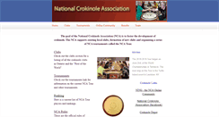 Desktop Screenshot of nationalcrokinoleassociation.com